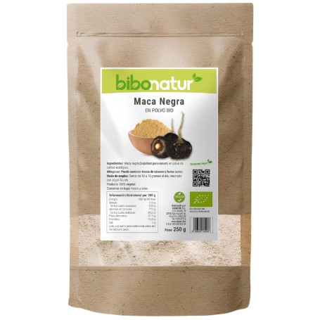 MACA NEGRA EN POLVO ECO 250G BIBONATUR