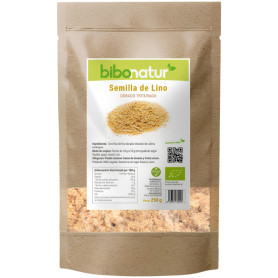 SEMILLAS DE LINO DORADO TRITURADO ECO 250G BIBONATUR