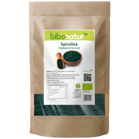 SPIRULINA PREMIUM EN POLVO ECO 150G BIBONATUR