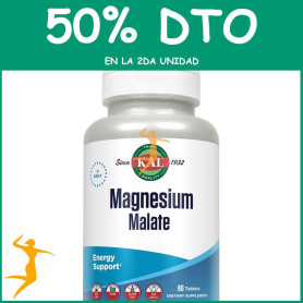 MAGNESIUM MALATE 400MG 90 COMPRIMIDOS KAL OFERTA 2 UD