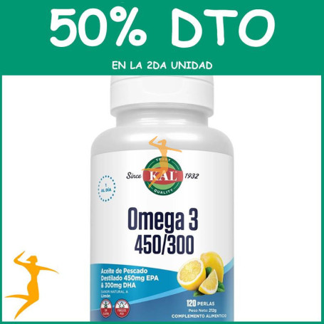 OMEGA 3 450/300 120 PERLAS KAL OFERTA 2 UD