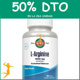 L-ARGININE A/R 1000MG 120 COMPRIMIDOS KAL OFERTA 2 UD