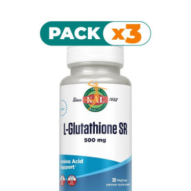 Pack 3x SUPER L-GLUTATHIONE 500MG 30 CÁPSULAS VEGETALES KAL