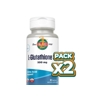 Pack 2x SUPER L-GLUTATHIONE 500MG 30 CÁPSULAS VEGETALES KAL