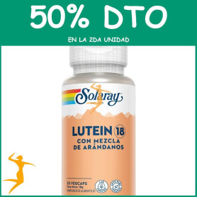 LUTEÍNA 18 CON MEZCLA DE ARÁNDANOS 30 CÁPSULAS VEGETALES SOLARAY OFERTA 2 UD
