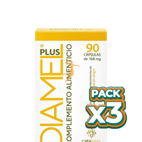 Pack 3x DIAMEL PLUS 90 CÁPSULAS CATALYSIS