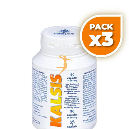 Pack 3x KALSIS 90 CÁPSULAS CATALYSIS