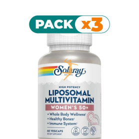 Pack 3x MULTIVITAMÍNICO LIPOSOMAL PARA MUJERES +50 60 CÁPSULAS SOLARAY