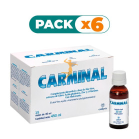 Pack 6x CARMINAL SOLUCIÓN ORAL 15 VIALES CATALYSIS