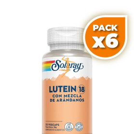 Pack 6x LUTEÍNA 18 CON MEZCLA DE ARÁNDANOS 30 CÁPSULAS VEGETALES SOLARAY