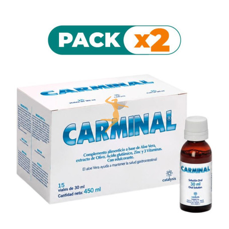 Pack 2x CARMINAL SOLUCIÓN ORAL 15 VIALES CATALYSIS