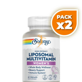 Pack 2x MULTIVITAMÍNICO LIPOSOMAL PARA MUJERES 60 CÁPSULAS SOLARAY