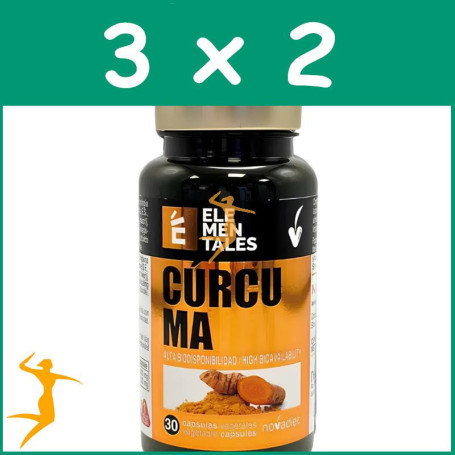 PACK 3x2 CÚRCUMA MERIVA 30 CÁPSULAS NOVA DIET