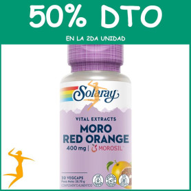 MORO RED ORANGE 400MG MOROSIL 30 CÁPSULAS VEGETALES SOLARAY OFERTA 2 UD