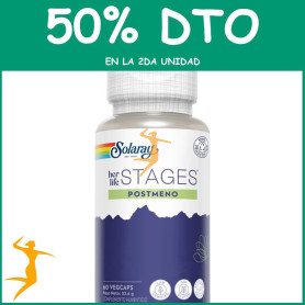 POSTMENO STAGES 60 CÁPSULAS VEGETALES SOLARAY OFERTA 2 UD