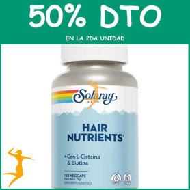HAIR NUTRIENTS 120 CÁPSULAS VEGETALES SOLARAY OFERTA 2 UD