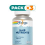 Pack 3x HAIR NUTRIENTS 120 CÁPSULAS VEGETALES SOLARAY