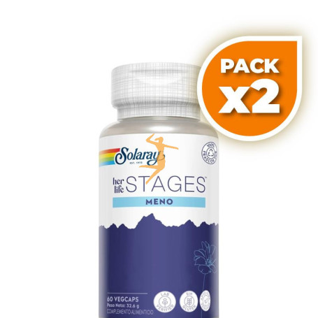 Pack 2x MENO STAGES 60 CÁPSULAS VEGETALES SOLARAY
