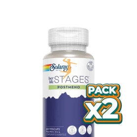 Pack 2x POSTMENO STAGES 60 CÁPSULAS VEGETALES SOLARAY