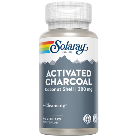 CARBÓN ACTIVADO 90 CÁPSULAS VEGETALES SOLARAY