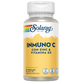 IMMUNO C (C+D3+ZINC) 30 CÁPSULAS VEGETALES SOLARAY