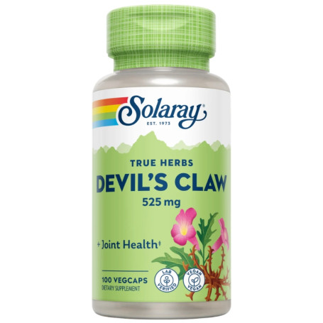 RAÍZ DE HARPAGOFITO 525MG 100 CÁPSULAS VEGETALES SOLARAY