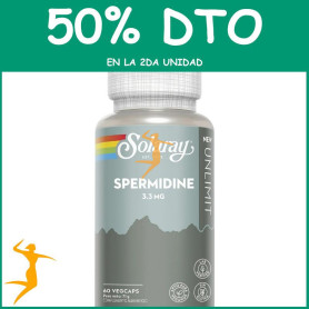 SPERMIDINE 3.3MG 60 CÁPSULAS VEGETALES SOLARAY OFERTA 2 UD