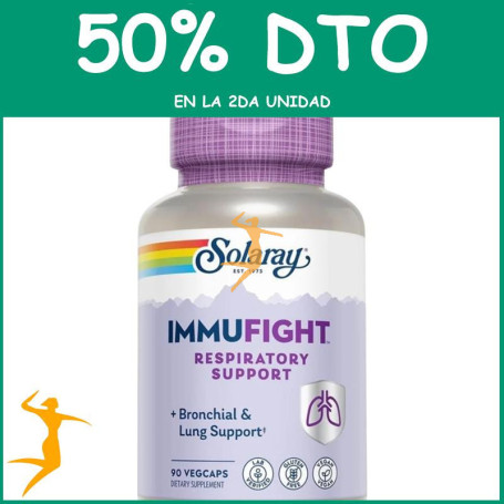 IMMUNFIGHT RESPIRATORY SUPPORT 90 CÁPSULAS VEGETALES SOLARAY OFERTA 2 UD