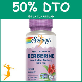 BERBERINA 500MG 60 CÁPSULAS VEGETALES SOLARAY OFERTA 2 UD