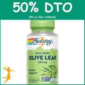 HOJA DE OLIVO 410MG 100 CÁPSULAS VEGETALES SOLARAY OFERTA 2 UD