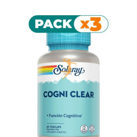 Pack 3x COGNI CLEAR 60 CÁPSULAS VEGETALES SOLARAY