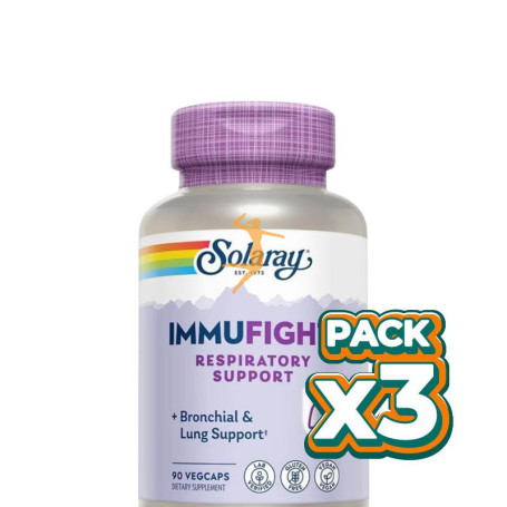 Pack 3x IMMUNFIGHT RESPIRATORY SUPPORT 90 CÁPSULAS VEGETALES SOLARAY