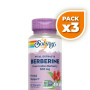 Pack 3x BERBERINA 500MG 60 CÁPSULAS VEGETALES SOLARAY