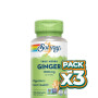 Pack 3x RAÍZ DE JENGIBRE 550MG 100 CÁPSULAS VEGETALES SOLARAY
