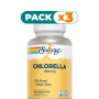 Pack 3x CHLORELLA 1500MG 120 COMPRIMIDOS SOLARAY