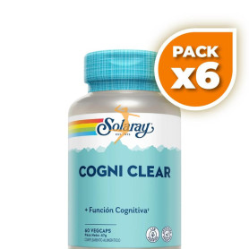Pack 6x COGNI CLEAR 60 CÁPSULAS VEGETALES SOLARAY