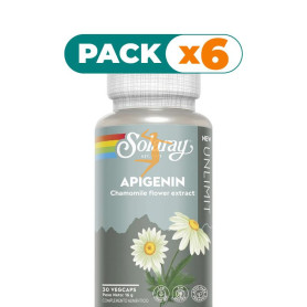 Pack 6x APIGENIN UNLIMIT 30 CÁPSULAS VEGETALES SOLARAY