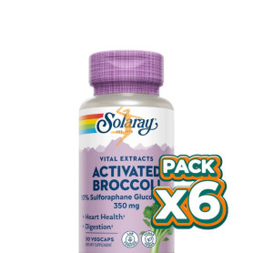 Pack 6x EXTRACTO DE SEMILLA DE BRÓCOLI ACTIVADO 30 CÁPSULAS SOLARAY