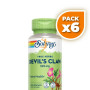Pack 6x RAÍZ DE HARPAGOFITO 525MG 100 CÁPSULAS VEGETALES SOLARAY