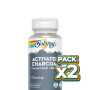 Pack 2x CARBÓN ACTIVADO 90 CÁPSULAS VEGETALES SOLARAY