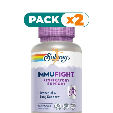 Pack 2x IMMUNFIGHT RESPIRATORY SUPPORT 90 CÁPSULAS VEGETALES SOLARAY