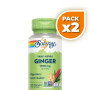Pack 2x RAÍZ DE JENGIBRE 550MG 100 CÁPSULAS VEGETALES SOLARAY