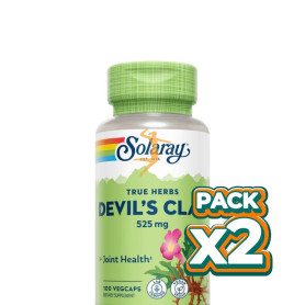 Pack 2x RAÍZ DE HARPAGOFITO 525MG 100 CÁPSULAS VEGETALES SOLARAY