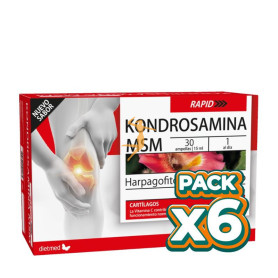 Pack 6x KONDROSAMINA MSM RAPID 30 AMPOLLAS DIETMED