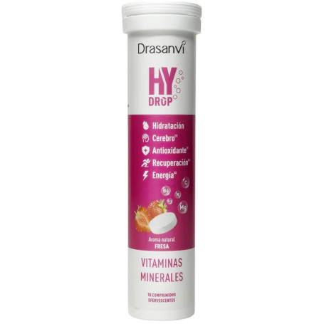 HYDROP ELECTROLITOS EFERVESCENTES FRESA 18 COMPRIMIDOS DRASANVI