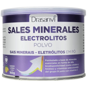 SALES MINERALES ELECTROLITOS PUROS SABOR LIMÓN 160G DRASANVI