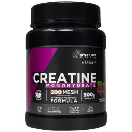 CREATINA 200MESH FRUTOS DEL BOSQUE 500G DRASANVI SPORT LIVE