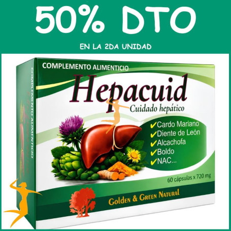 HEPACUID 60 CÁPSULAS GOLDEN GREEN OFERTA 2 UD
