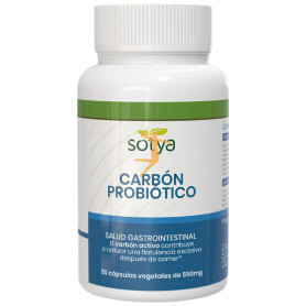 CARBÓN PROBIÓTICO 550MG 90 CÁPSULAS VEGETALES SOTYA