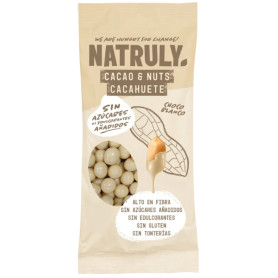 CACAHUETE RECUBIERTO DE CHOCOLATE BLANCO 50G NATRULY